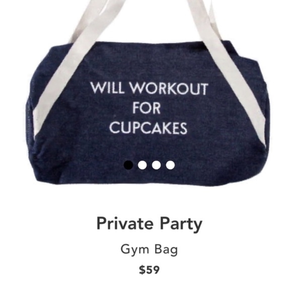 Private party will work out for cupcakes gym bag. - Picture 5 of 7